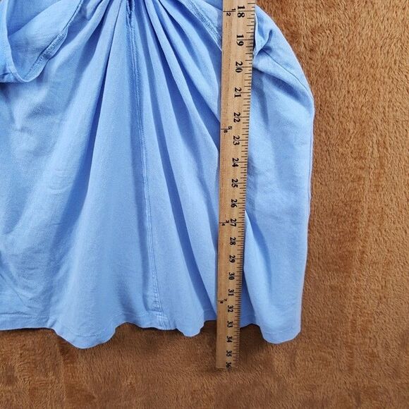 L SPACE T-Shirt Dress Womens Small Blue Pullover Cut Out Mini LOST WINDS - Picture 8 of 9